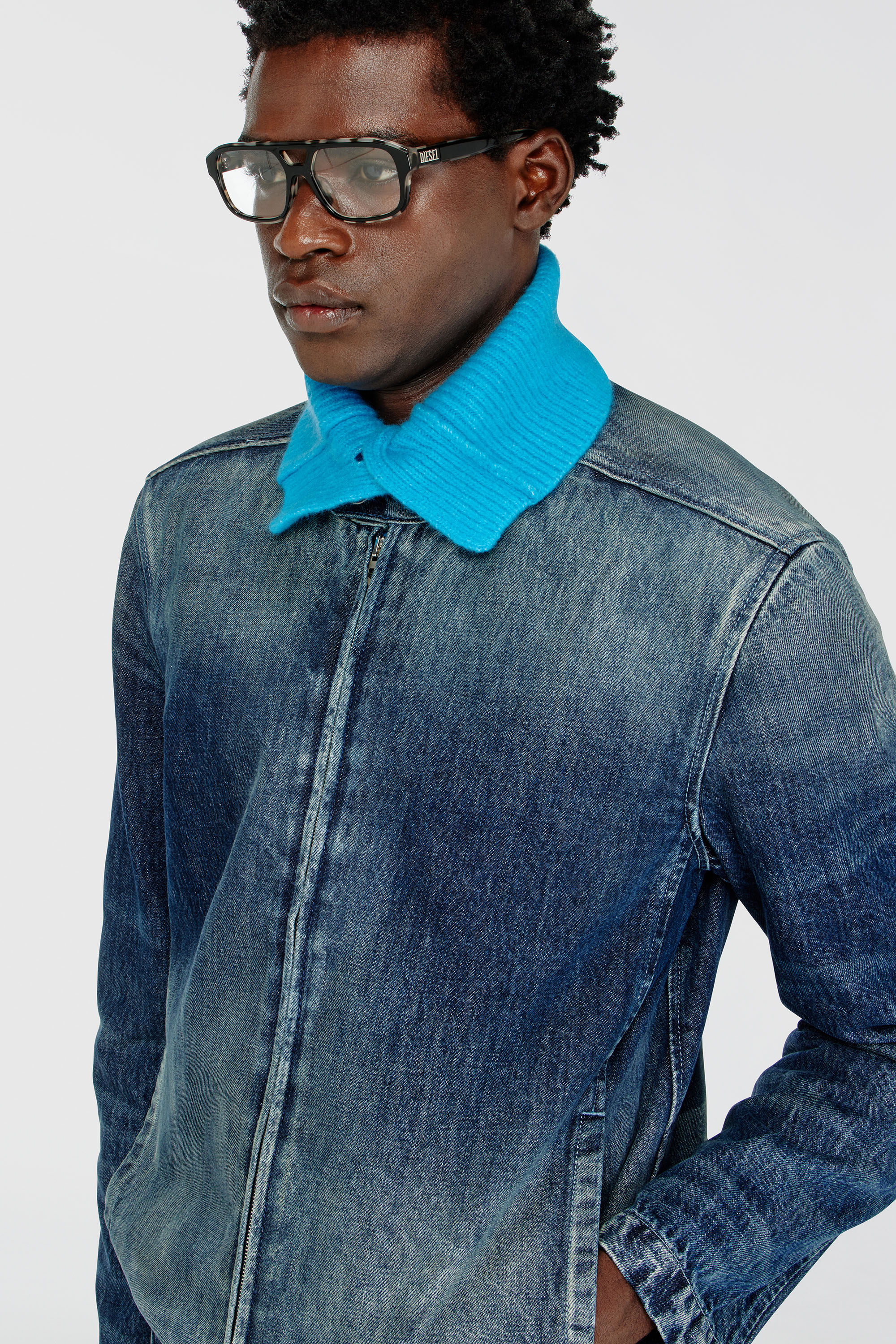 Diesel - D-GLORY-FSJ, Man's Jeans - in Medium blue - 5
