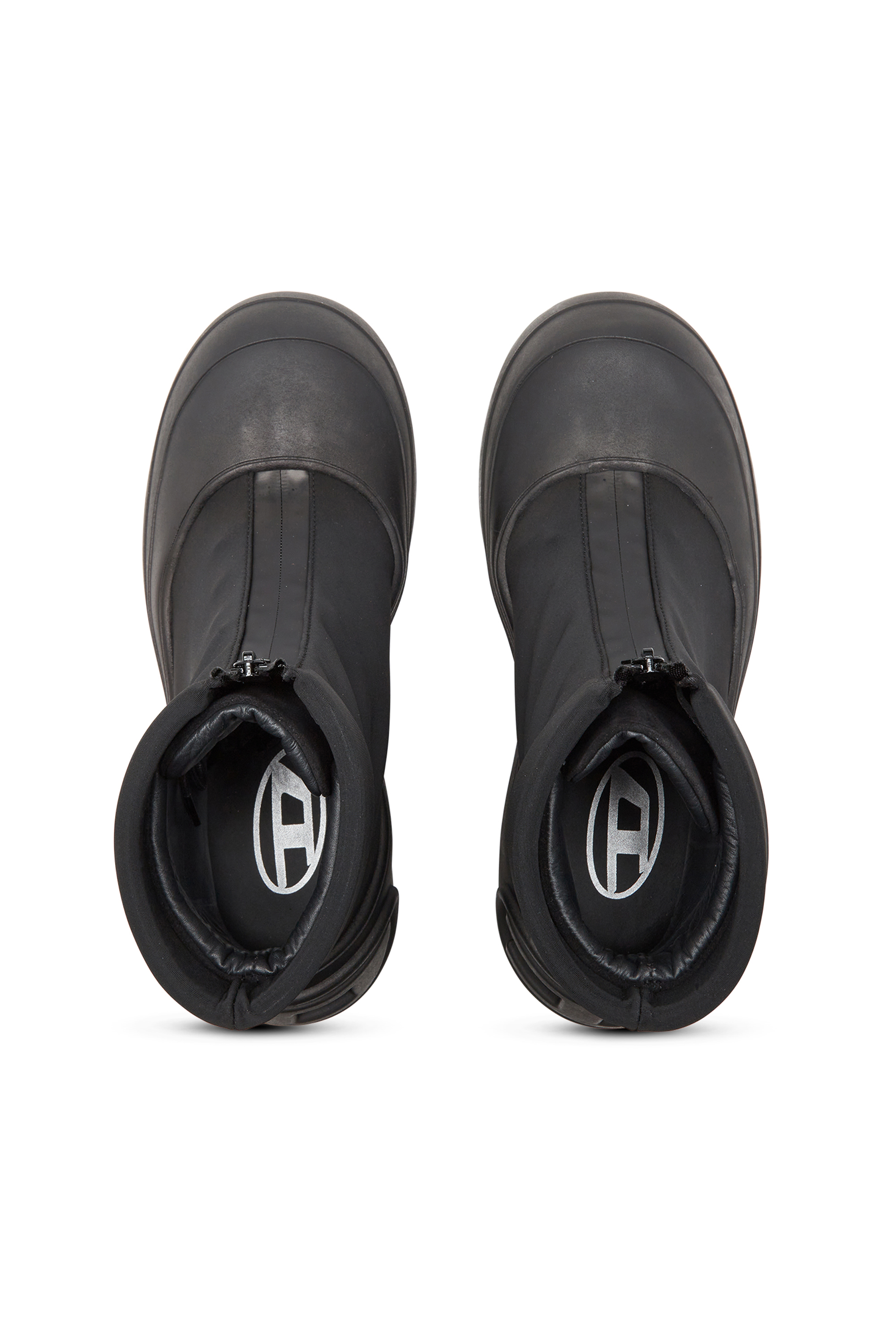 D-DONALD CH, Black Diesel - D-DONALD CH, Man's D-Donald-Rubber-trimmed ankle boots in Black - 4