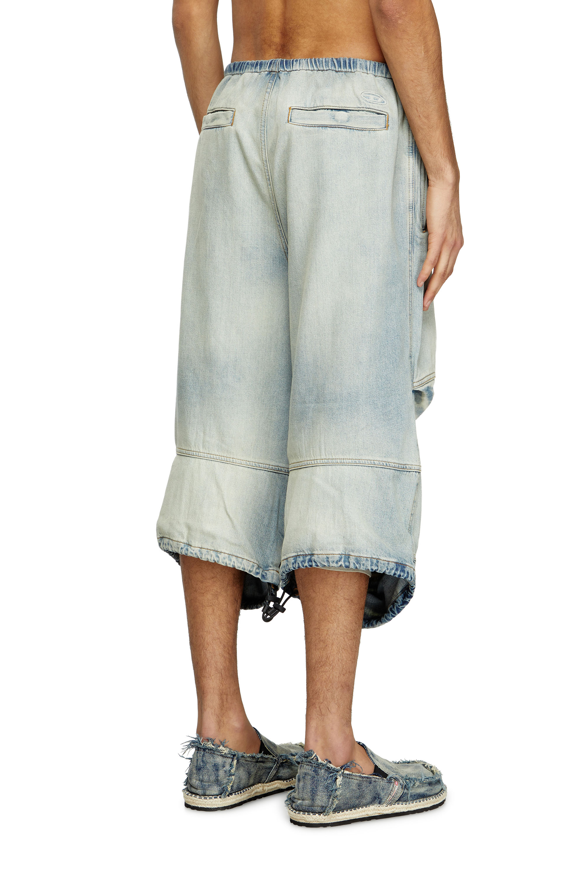 Diesel - D-DAYETZ-SHORT-S, Unisex's Shorts in light bicolour denim in Light Blue - 2