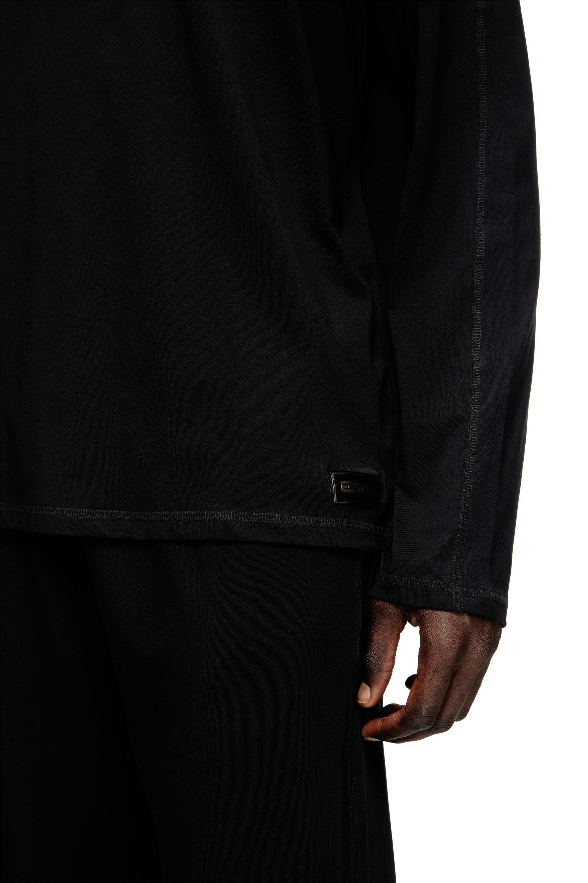 Diesel - SET-ADRIAN-UTLT, Man's Pyjamas in cotton jersey in Black - 4