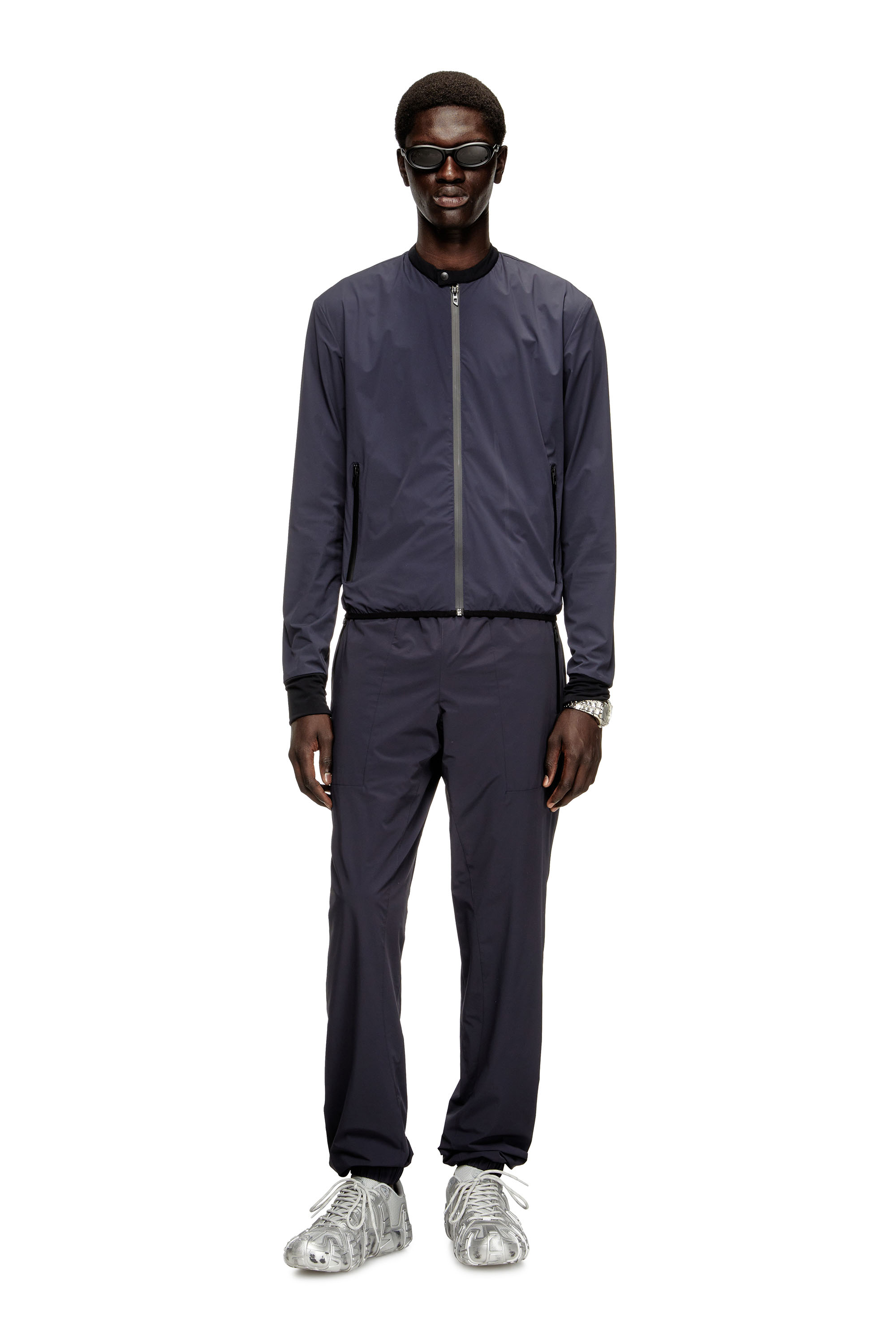 P-ARDO-LONG, Dark Blue Diesel - P-ARDO-LONG, Man's Trousers in bi-stretch nylon in Dark Blue - 1