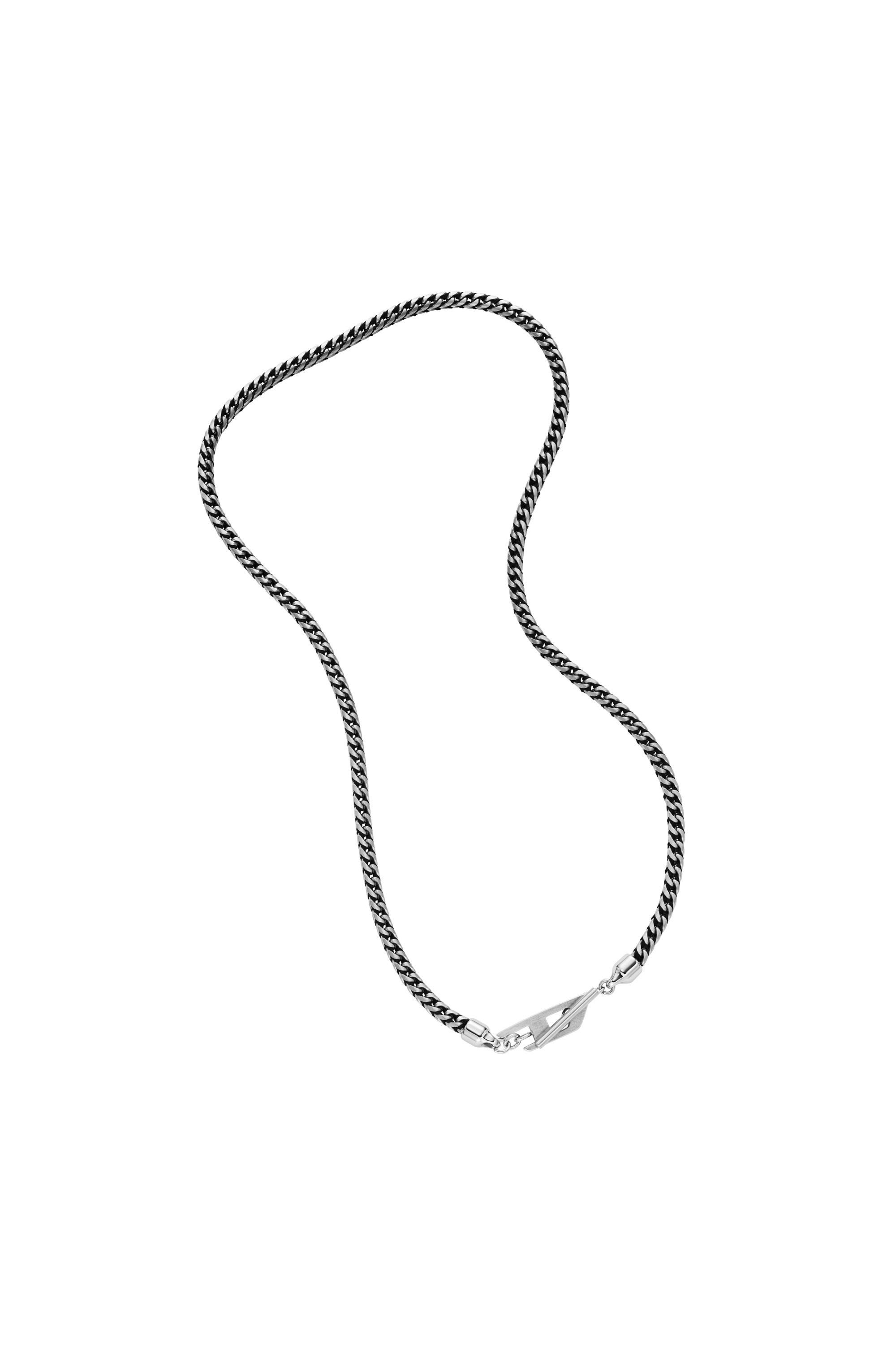 Diesel - DX1552040 JEWEL, Unisex's Stainless Steel Chain Necklace in Silver/Black - 2