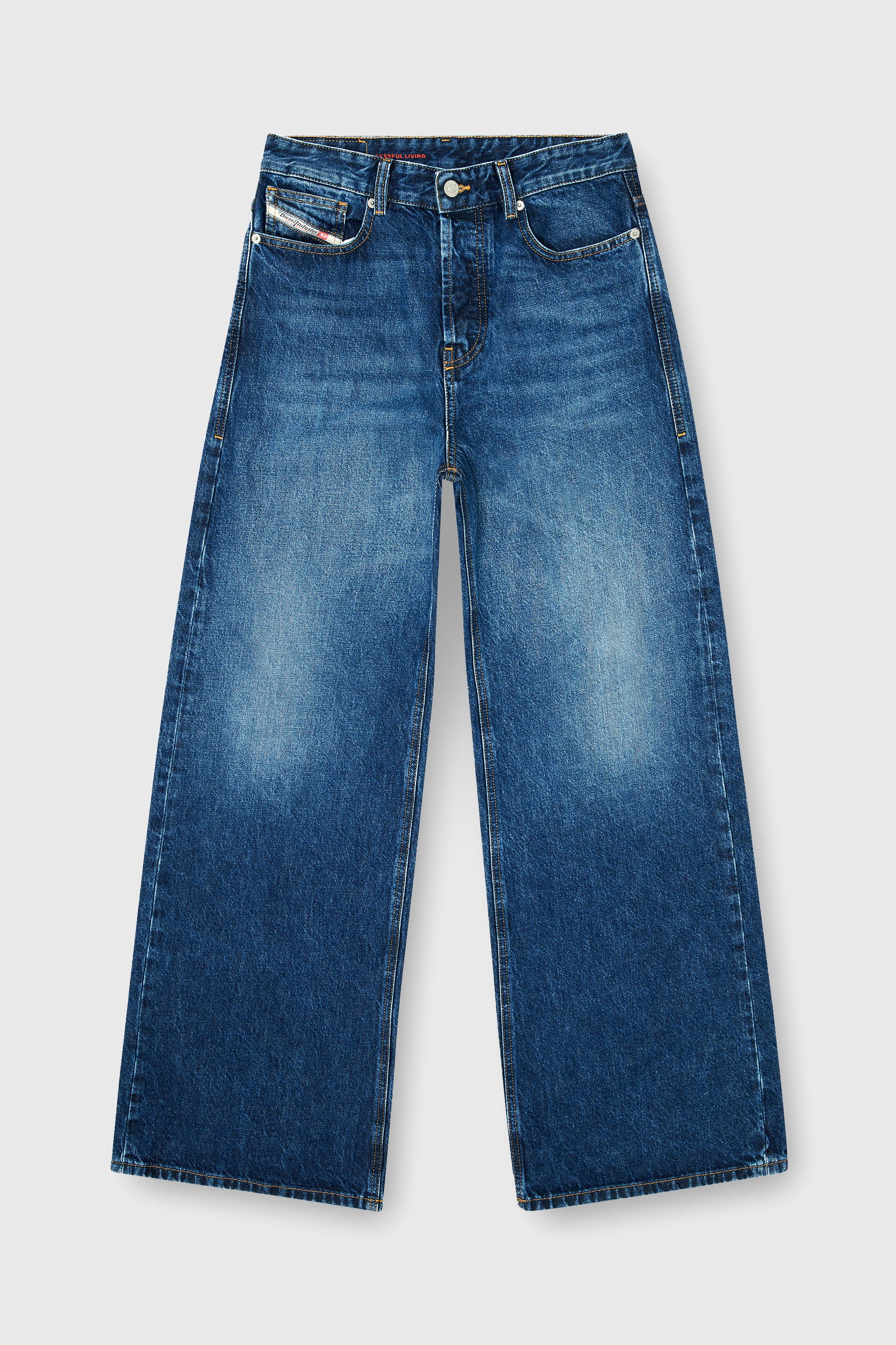 Diesel - Unisex's Relaxed Jeans 1996 D-Sire 09I27, Dark Blue - 2