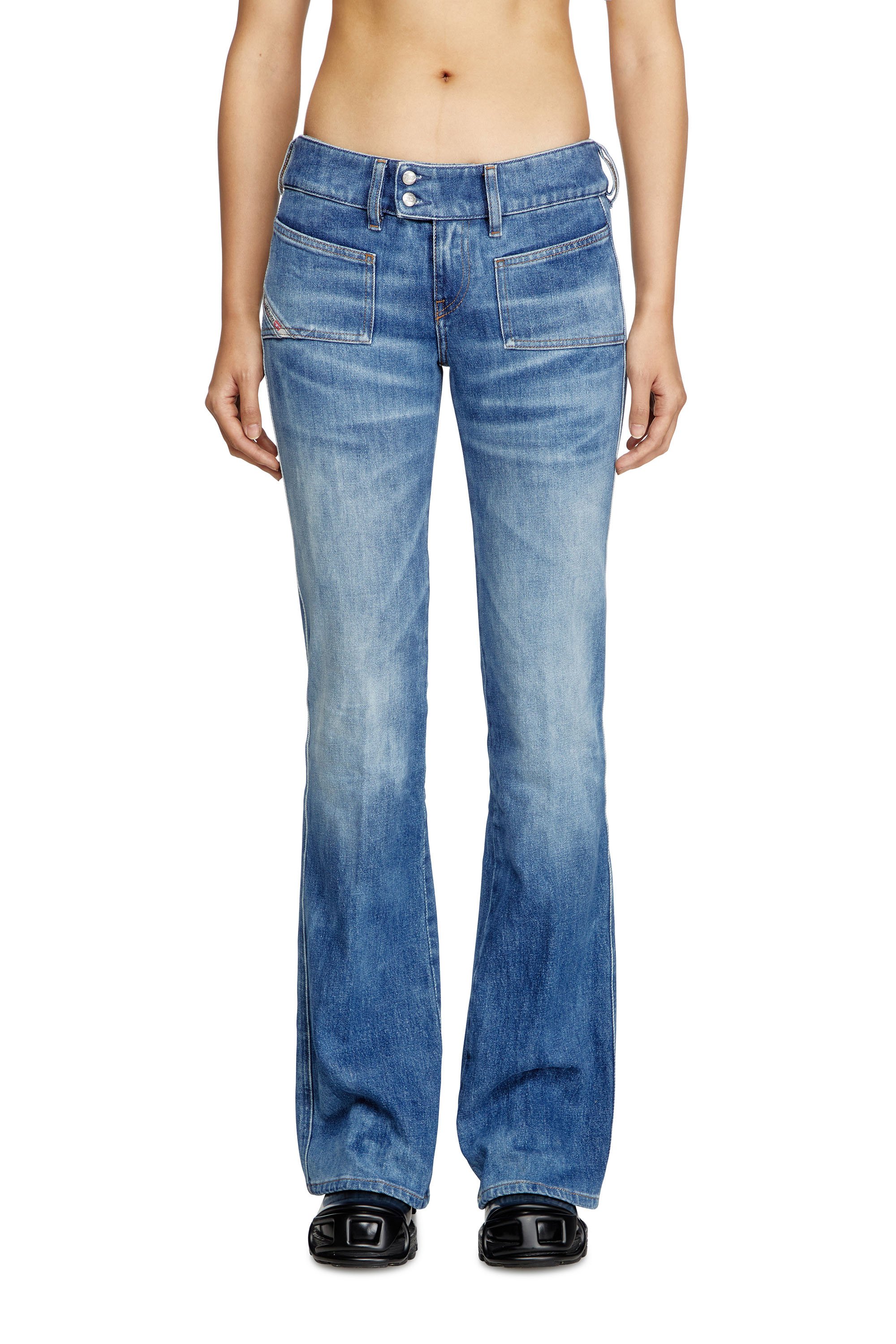 Diesel - Woman's Bootcut Jeans D-Hush 09L19, Medium blue - 2