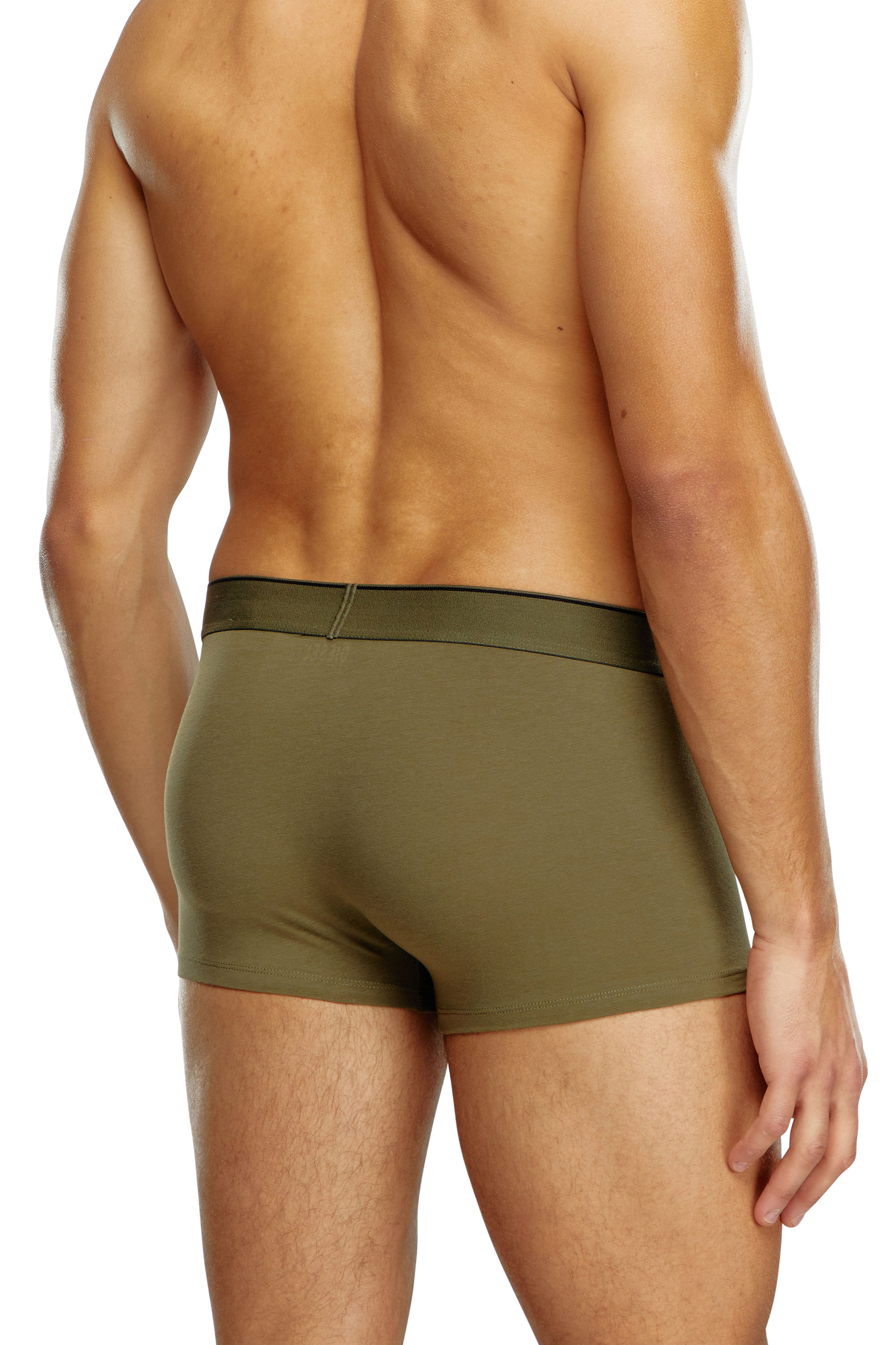 Diesel - UMBX-DAMIENTHREEPACK, Man 3-pack boxer briefs plain and camo in Green - Image 3