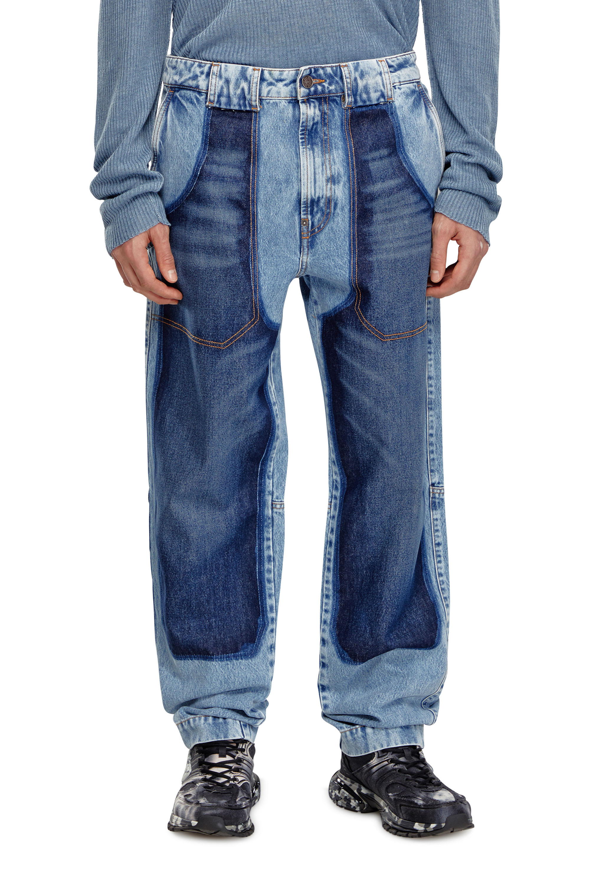 Diesel - Man Tapered Jeans D-P-5-D 0GHAW, Light Blue - Image 2
