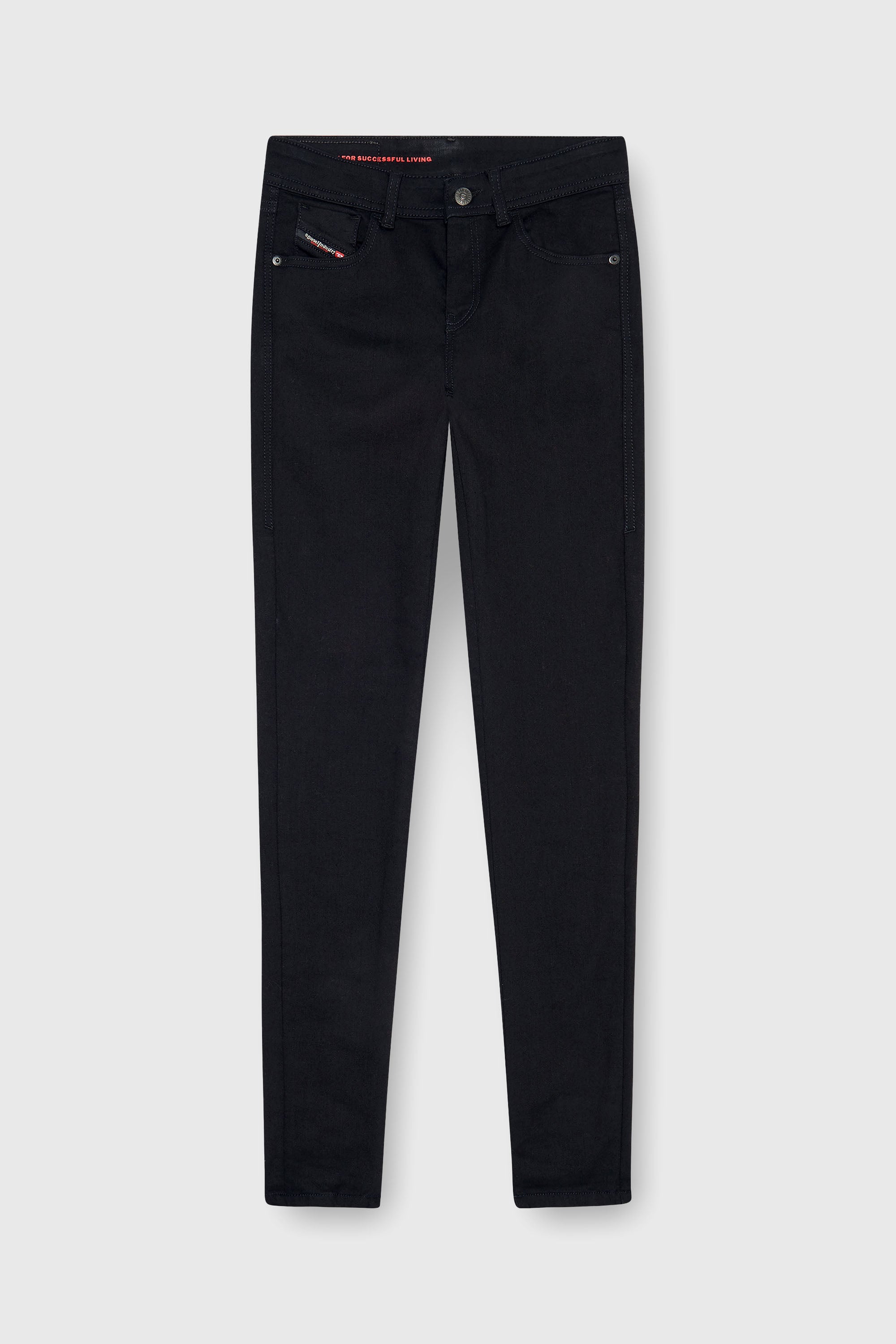 Diesel - Woman's Skinny Jeans 2017 Slandy 069EF, Black/Dark grey - 2