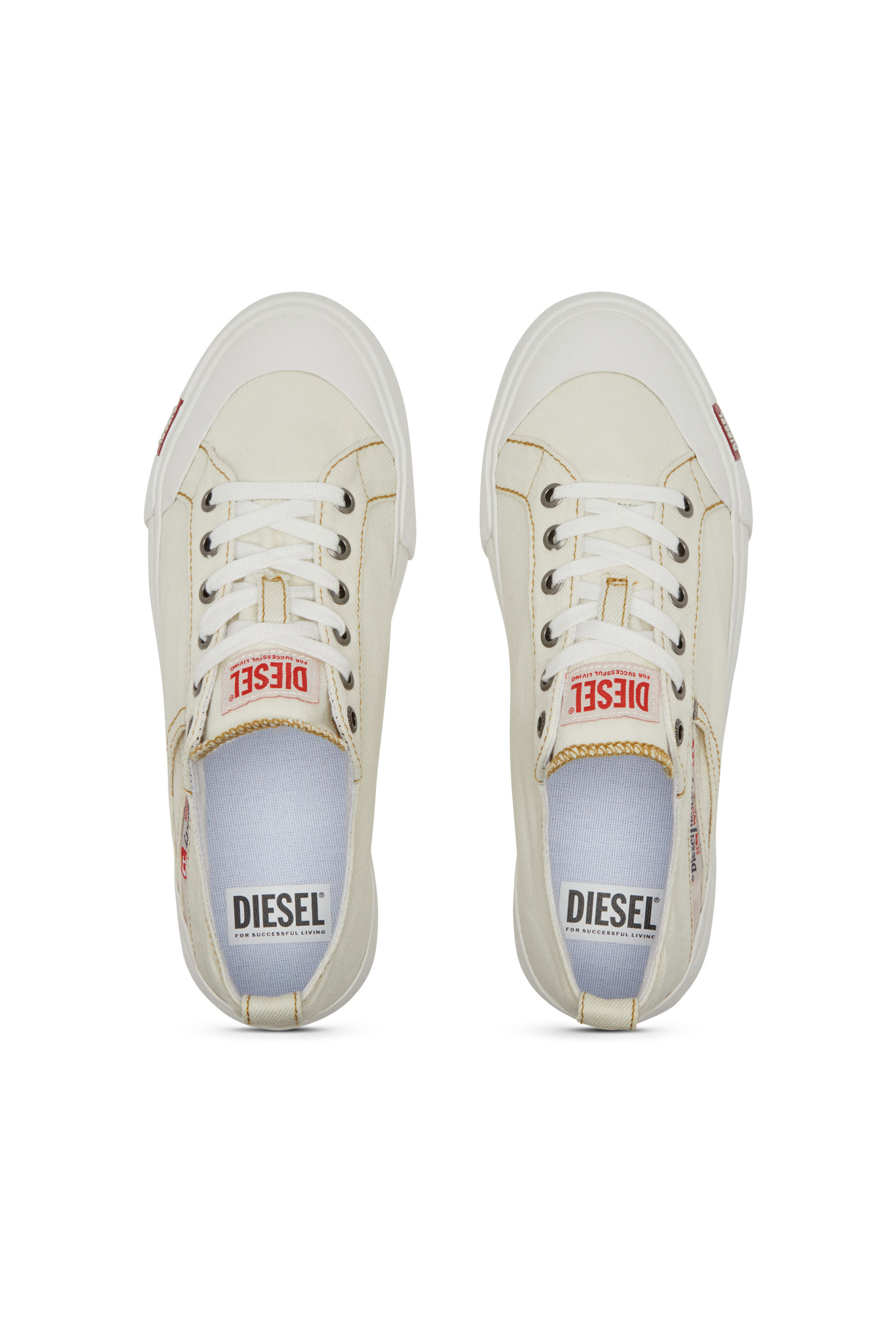 Diesel - S-ATHOS NMD LOW W, Woman's S-Athos-Denim sneakers with pocket detail in White - 6