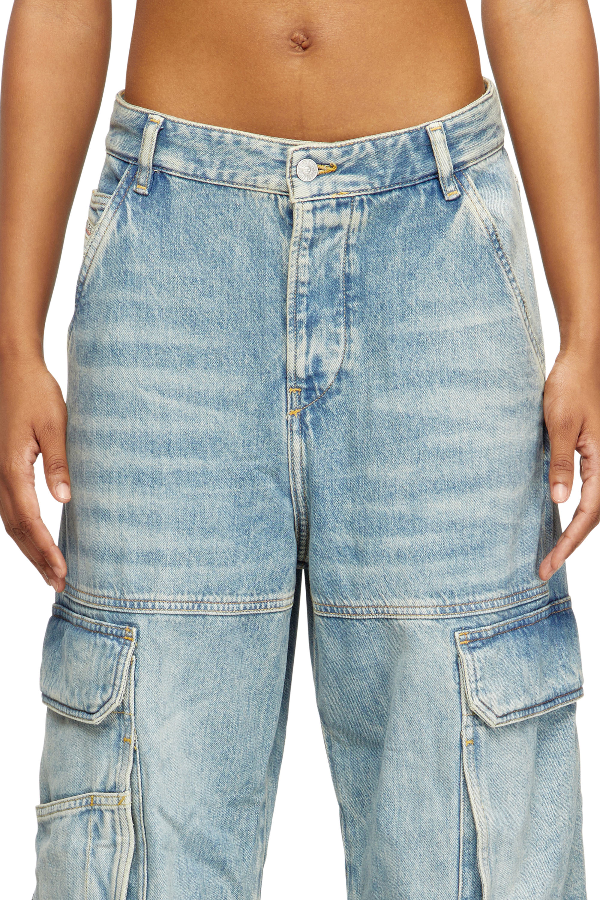 Diesel - Woman's Relaxed Jeans 1996 D-Sire 0DBCX, Light Blue - 5